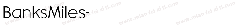 BanksMiles字体转换