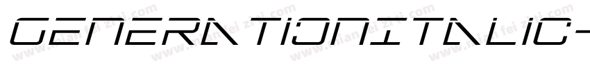 GenerationItalic-92Dn字体转换