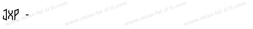 jxp行楷字体转换