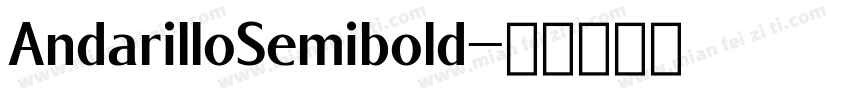 AndarilloSemibold字体转换