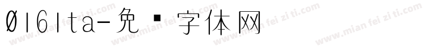 0161ta字体转换