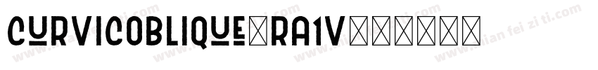 CurvicOblique-RA1v字体转换
