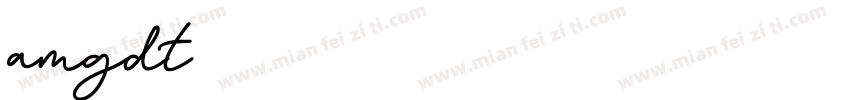 amgdt字体转换