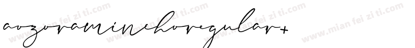 aozoraminchoregular字体转换