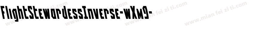FlightStewardessInverse-wXm9字体转换