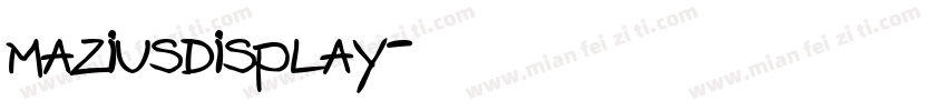 maziusdisplay字体转换