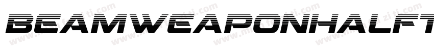 BeamWeaponHalftoneItalic字体转换