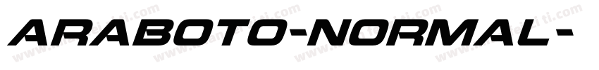 araboto-normal字体转换