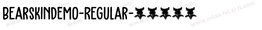 BearskinDEMO-Regular字体转换