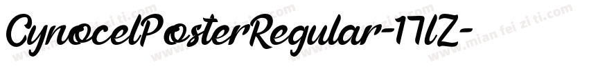 CynocelPosterRegular-17lZ字体转换
