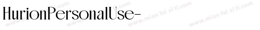 HurionPersonalUse字体转换