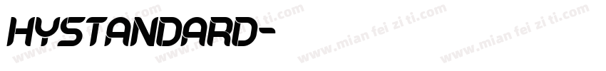 hystandard字体转换