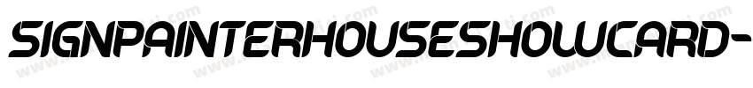 signpainterhouseshowcard字体转换