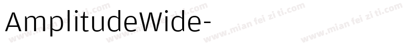 AmplitudeWide字体转换
