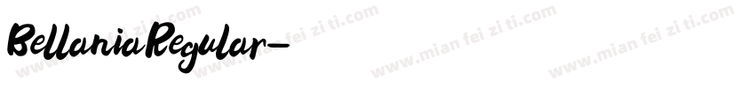 BellaniaRegular字体转换