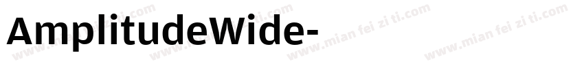 AmplitudeWide字体转换