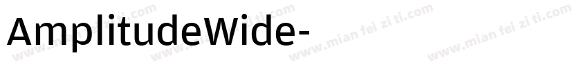 AmplitudeWide字体转换