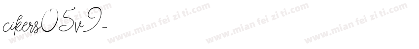 cikers05v9字体转换