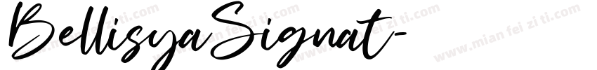 BellisyaSignat字体转换
