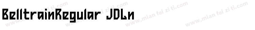 BelltrainRegular-JDLn字体转换