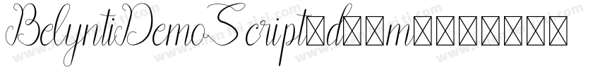 BelyntiDemoScript-d99m7字体转换