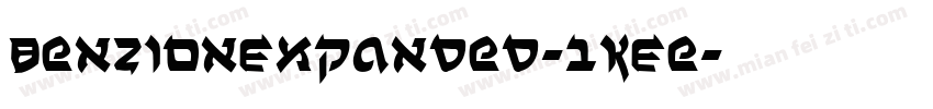 BenZionExpanded-1KEe字体转换