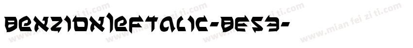BenZionLeftalic-BE53字体转换