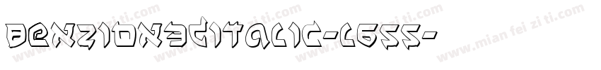 BenZion3DItalic-l655字体转换