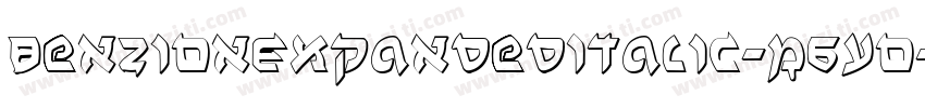 BenZionExpandedItalic-R6yo字体转换