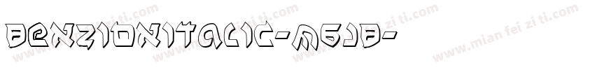 BenZionItalic-M6JB字体转换
