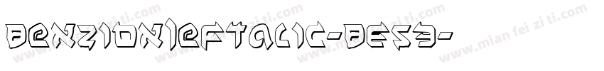 BenZionLeftalic-BE53字体转换