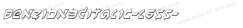 BenZion3DItalic-l655字体转换