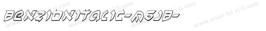 BenZionItalic-M6JB字体转换