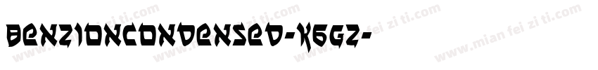 BenZionCondensed-K6GZ字体转换