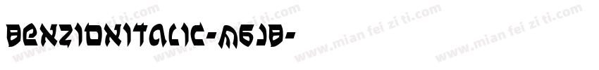 BenZionItalic-M6JB字体转换