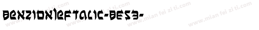 BenZionLeftalic-BE53字体转换