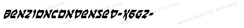BenZionCondensed-K6GZ字体转换
