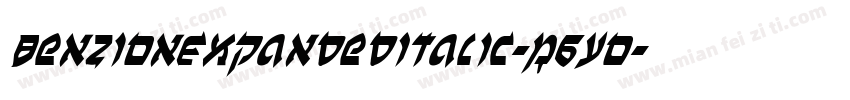 BenZionExpandedItalic-R6yo字体转换