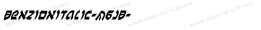 BenZionItalic-M6JB字体转换