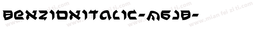 BenZionItalic-M6JB字体转换