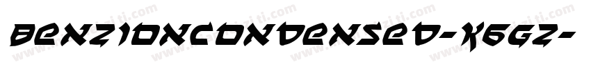 BenZionCondensed-K6GZ字体转换