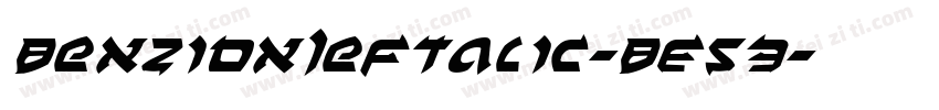 BenZionLeftalic-BE53字体转换