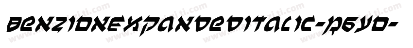BenZionExpandedItalic-R6yo字体转换