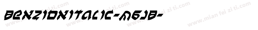 BenZionItalic-M6JB字体转换