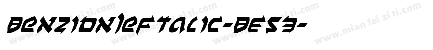 BenZionLeftalic-BE53字体转换