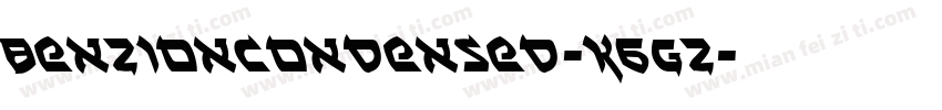 BenZionCondensed-K6GZ字体转换