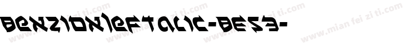 BenZionLeftalic-BE53字体转换
