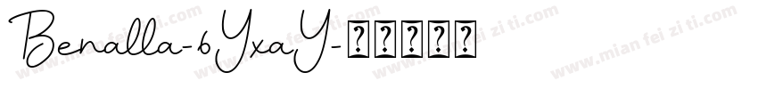 Benalla-6YxaY字体转换