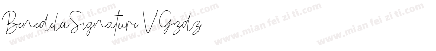 BenedelaSignature-VGzdz字体转换