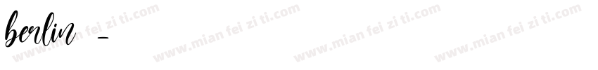 berlin字库字体转换